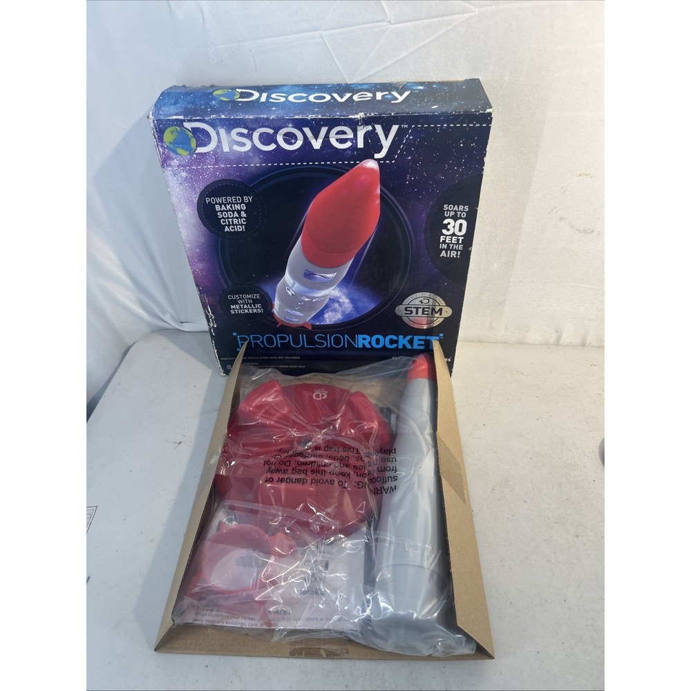 Discovery Propulsion Rocket STEM Powered By Baking Soda Citric Acid New Open Box